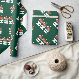 Ho Ho Ho Fußball Lustiger Weihnachtszeit Humor Geschenkpapier