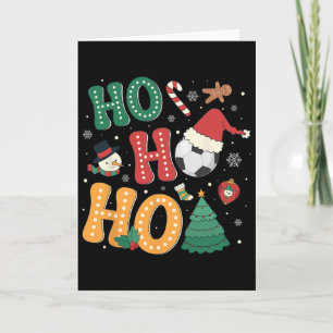 Ho Ho Ho Fußball Sport Weihnachtsbaum Lichter Bekl Karte