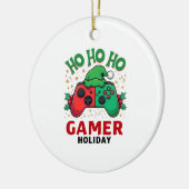 Ho Ho Ho Gamer Holiday Christmas Ornament | Funny (Links)