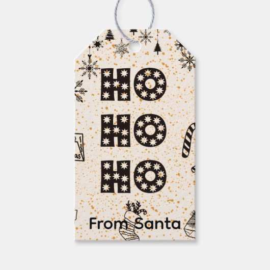 Ho ho ho geschenkanhänger (Vorderseite)