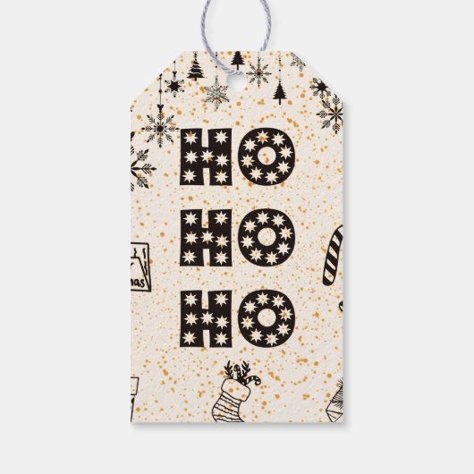 Ho ho ho geschenkanhänger (Rückseite)