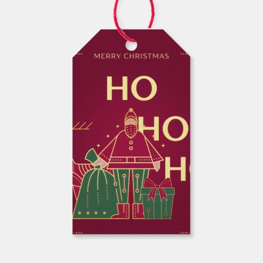 Ho ho ho geschenkanhänger (Rückseite)