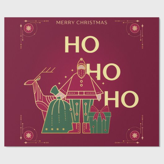 Ho ho ho geschenkpapier (Flach)