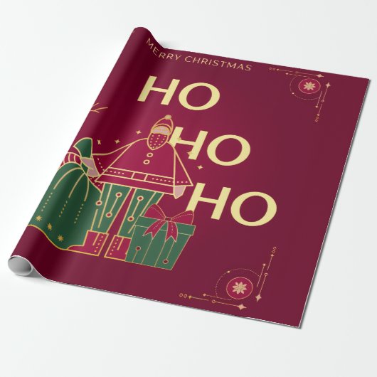Ho ho ho geschenkpapier (Ungerollt)