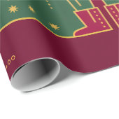 Ho ho ho geschenkpapier (Rolleneckpunkt)