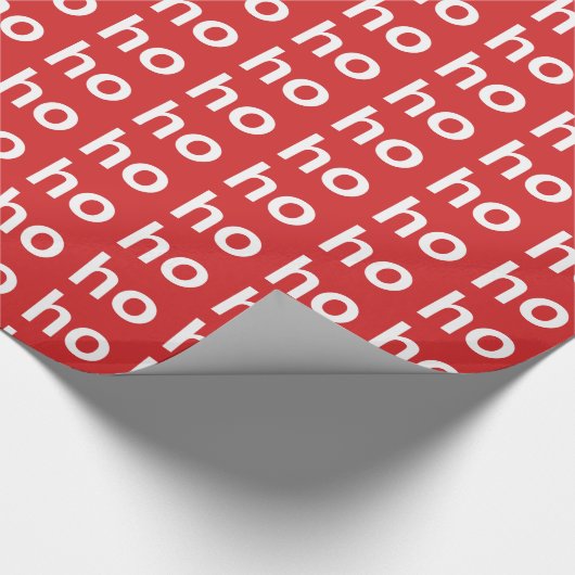 Ho Ho Ho Geschenkpapier (Ecke)