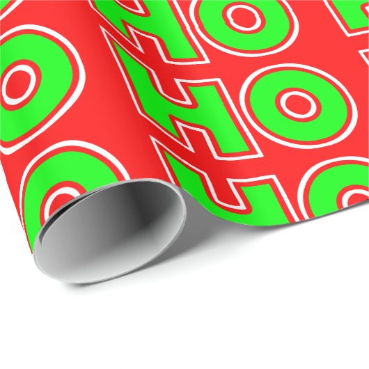 HO HO HO GESCHENKPAPIER (Rolleneckpunkt)