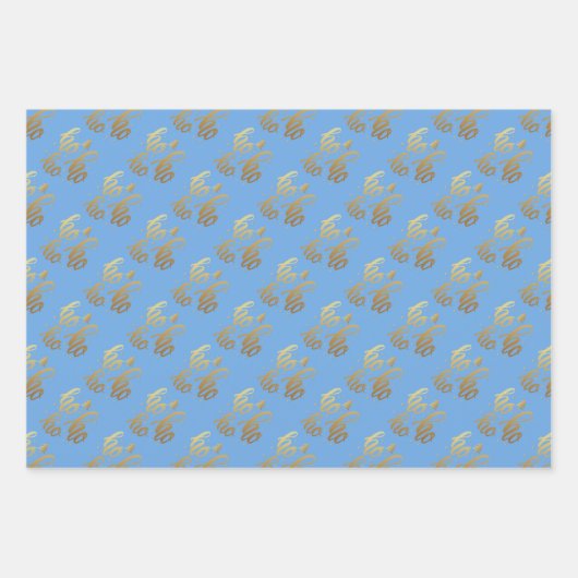 Ho Ho Ho Geschenkpapier Set (Vorderseite 2)