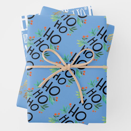Ho Ho Ho Geschenkpapier Set (Beispiel)