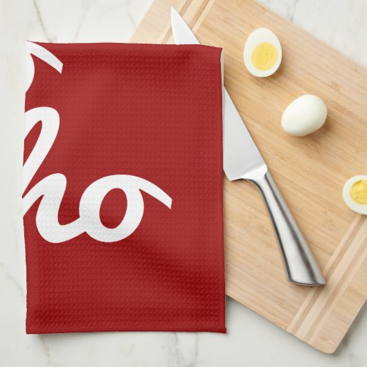 Ho-ho-ho Geschirrtuch (Viertel Falte)