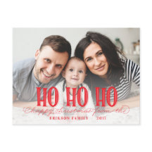 HO HO HO GLÜCKLICHES WEIHNACHTEN