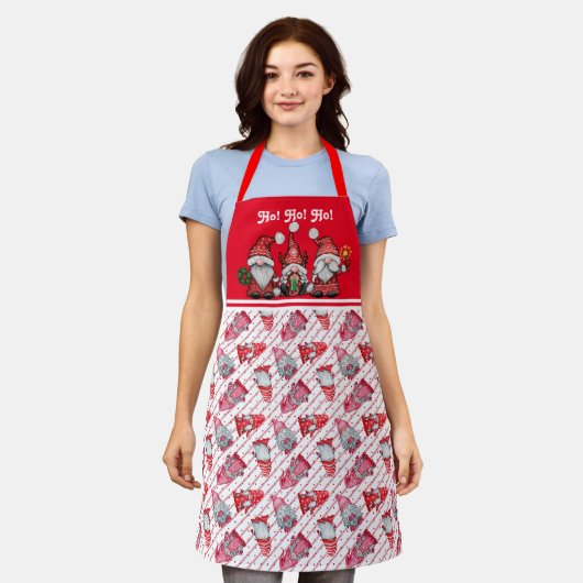 Ho Ho Ho Gnome Schürze (Getragen)