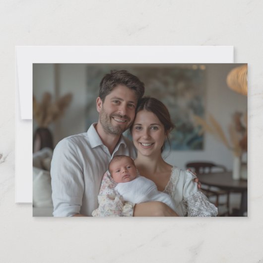 Ho Ho Ho Gold Script Herz Foto Weihnachten (Rückseite)