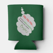 Ho Ho Ho Graphics Green Dosenkühler (Rückseite)