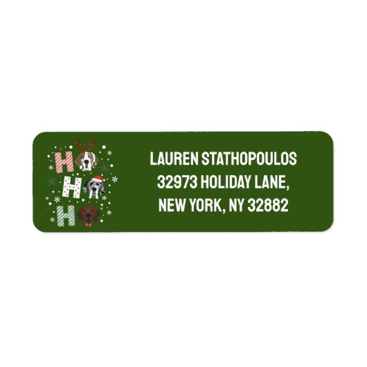 Ho Ho Ho Great Dane Frohe Weihnachten (Vorne)