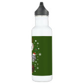 Ho Ho Ho Great Dane Frohe Weihnachten Edelstahlflasche (Rechts)