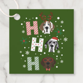 Ho Ho Ho Great Dane Frohe Weihnachten Geschenkanhänger