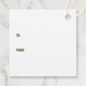 Ho Ho Ho Great Dane Frohe Weihnachten Geschenkanhänger (Rückseite)