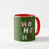 Ho Ho Ho Great Dane Frohe Weihnachten Tasse (VorderseiteRechts)