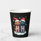 Ho Ho Ho Great Pyrenees Dog Lover Christmas Santa  Pappbecher (Vorderseite)