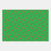 Ho Ho Ho Green Red White Yellow Geschenkpapier Set (Vorderseite 3)