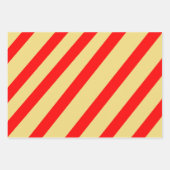 Ho Ho Ho Green Red White Yellow Geschenkpapier Set (Vorderseite 2)