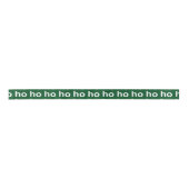 Ho Ho Ho Green Satinband (Vorderseite)