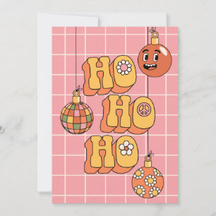 Ho Ho Ho - Groovy Christmas Cheer Feiertagskarte