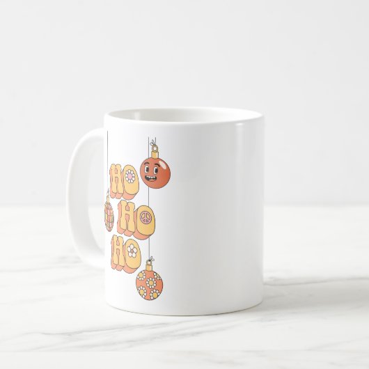 Ho Ho Ho - Groovy Christmas Cheer Kaffeetasse (Vorderseite Links)