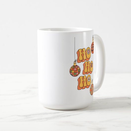 Ho Ho Ho - Groovy Christmas Cheer Kaffeetasse (VorderseiteRechts)
