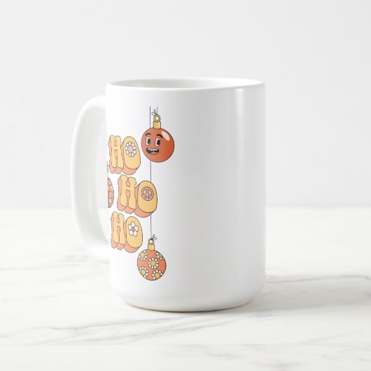 Ho Ho Ho - Groovy Christmas Cheer Kaffeetasse (Vorderseite Links)