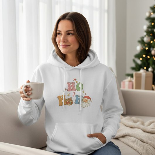 Ho Ho Ho Groovy Frohe Weihnachten Hoodie