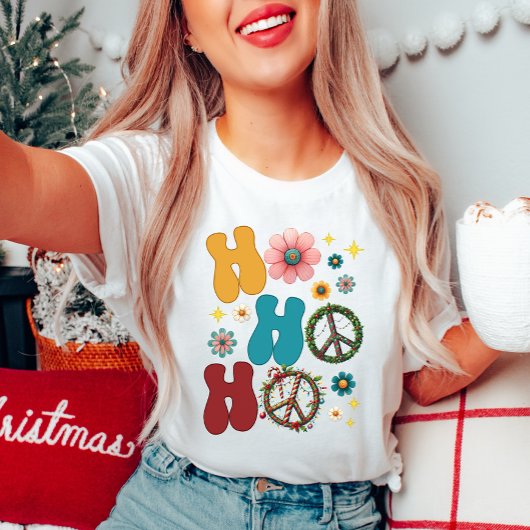 Ho Ho Ho Groovy Weihnachtszeit T - Shirt