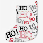 Ho Ho Ho Großer Weihnachtsstrumpf (Rückseite)