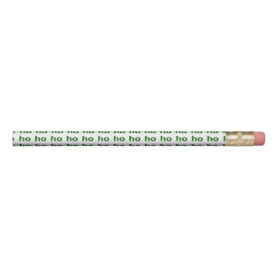 "Ho Ho Ho" Grün und Weiß Bleistift