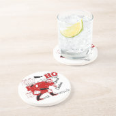 HO HO HO haben ein wunderbares Weihnachten mit Dan Getränkeuntersetzer (Seite)