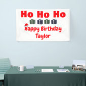 HO HO HO Happy Birthday Banner (Messeveranstaltung)