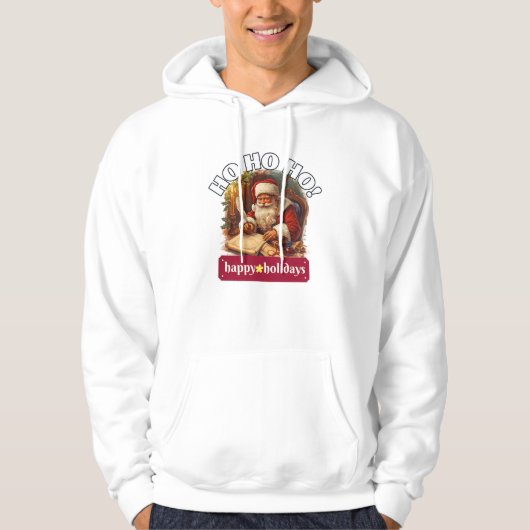 Ho Ho Ho Happy Holidays Sweatshirt | Holiday Gift  (Vorderseite)