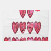 Ho Ho Ho Herz Sammlung. Geschirrtuch (Horizontal)