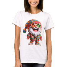 Ho-Ho-Ho Hippie Santa Holiday T - Shirt