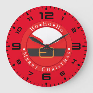 Ho Ho Ho Ho fröhliche Christi Große Wanduhr