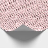 Ho Ho Ho Ho Weihnachtsmann Weihnachtsmuster Geschenkpapier (Ecke)