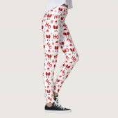 Ho Ho Ho Ho Weihnachtsmann Weihnachtsmuster Leggings (Rechts)