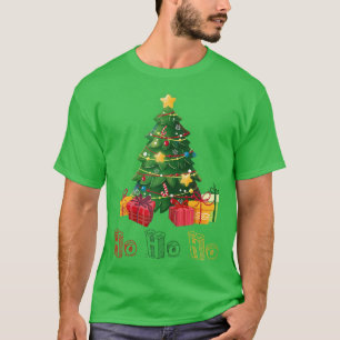 Ho Ho Ho Hoher Weihnachtsbaum für die Familie T-Shirt