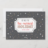 Ho Ho Ho Holiday Card Feiertagskarte (Rückseite)