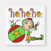 Ho Ho Ho Holiday Elf Magnet (Vorne)