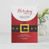 Ho Ho Ho Holiday Party Einladung (Stehend Vorderseite)