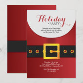 Ho Ho Ho Holiday Party Einladung (Vorne/Hinten)