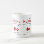 Ho Ho Ho Holiday Periodic Table Red Science Kaffeetasse (Mittel)