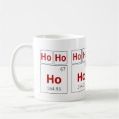 Ho Ho Ho Holiday Periodic Table Red Science Kaffeetasse (Links)